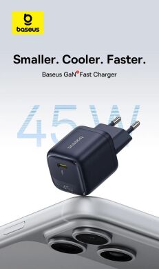 Мережевий зарядний пристрій Baseus EnerFill FN22 45W (Type-C) E0123300 - Black