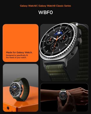 Ремешок Spigen (SGP) WBF0 для Samsung Galaxy Watch 8 (40/44mm) / 8 Classic (AMP10153) - Black