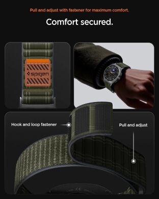 Ремешок Spigen (SGP) WBF0 для Samsung Galaxy Watch 8 (40/44mm) / 8 Classic (AMP10153) - Black