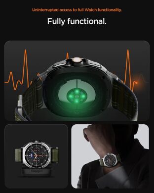 Ремешок Spigen (SGP) WBF0 для Samsung Galaxy Watch 8 (40/44mm) / 8 Classic (AMP10153) - Black