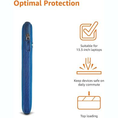Універсальний чохол Amazon Basics Sleeve для ноутбука діагоналлю 13.3 дюймів (B011J4C1MA) - Blue