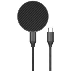 Беспроводное зарядное устройство WIWU Wi-W034 ARAMID (15W) - Black