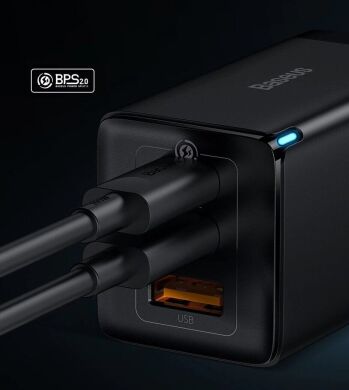 Мережевий зарядний пристрій Baseus GaN5 Pro Fast Charger 65W (CCGP120201) - Black