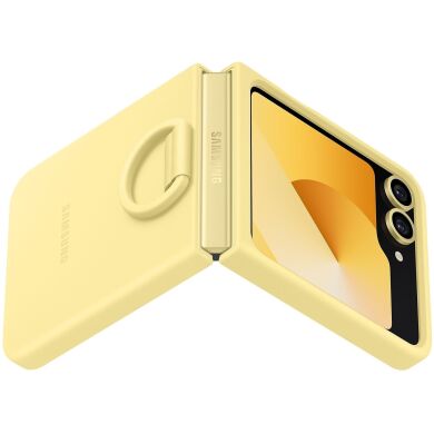 Защитный чехол Silicone Case (FF) для Samsung Galaxy Flip 6 (EF-PF741TYEGUA) - Yellow