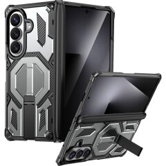 Защитный чехол Deexe Tank Stand для Samsung Galaxy Fold 8 Ultra / Fold 7 - Grey