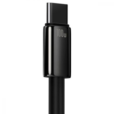 Кабель Baseus Tungsten Gold USB to Type-C (100W, 2m) CAWJ000101 - Black