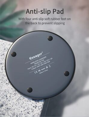 Бездротовий зарядний пристрій ESSAGER Mirror Series (15W) - Black