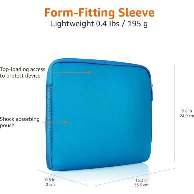 Універсальний чохол Amazon Basics Sleeve для ноутбука діагоналлю 13.3 дюймів (B011J4C1MA) - Blue