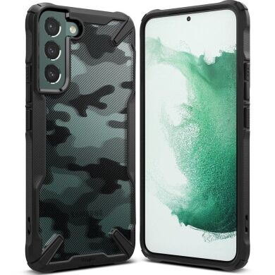 Захисний чохол RINGKE Fusion X для Samsung Galaxy S22 (S901) - Camo Black