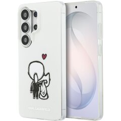 Защитный чехол Karl Lagerfeld IML Karl&Choupette MagSafe для Samsung Galaxy S26 Ultra (KLHMS26L6HKCBHH) - Clear