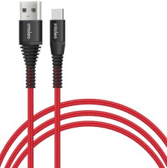 Кабель Intaleo CBRNYT1 USB to Type-C 28W (1.2m) - Red