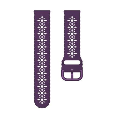 Ремінець Deexe Blossom Strap для Samsung Galaxy Watch 5 (40/44mm) / 5 Pro (45mm) - Dark Purple