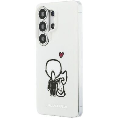 Защитный чехол Karl Lagerfeld IML Karl&Choupette MagSafe для Samsung Galaxy S26 Ultra (KLHMS26L6HKCBHH) - Clear