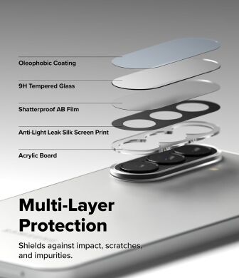 Комплект захисних стекол Ringke Camera Protector Glass для Samsung Galaxy A37 (A376) / Galaxy A57 (A576) 8800328818200 - Black