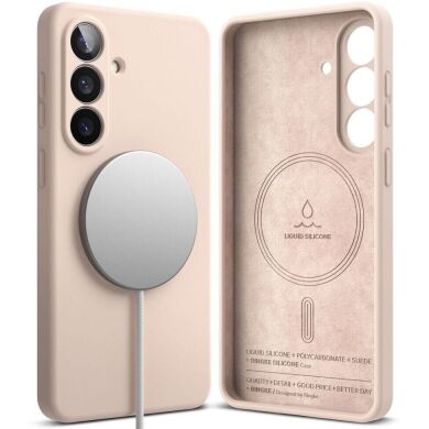 Захисний чохол Ringke Silicone Magnetic для Samsung Galaxy S26 Plus (S947) 8800328815308 - Pink Sand