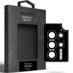 Захисне скло на камеру ArmorStandart Supreme Black Icon для Samsung Galaxy S26 Ultra (S948) - Black