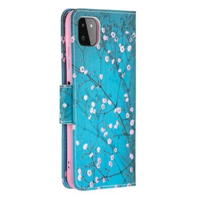 Чехол-книжка Deexe Color Wallet для Samsung Galaxy A22 5G (A226) - Plum Blossom