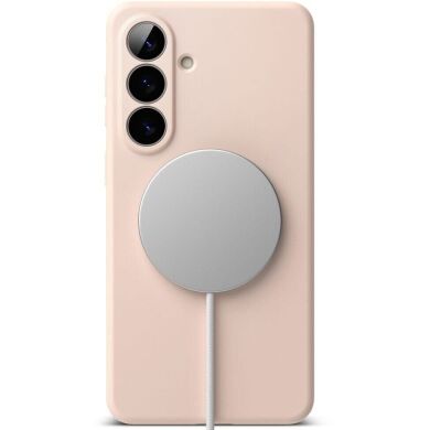 Захисний чохол Ringke Silicone Magnetic для Samsung Galaxy S26 Plus (S947) 8800328815308 - Pink Sand