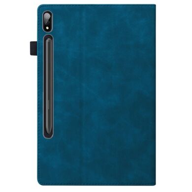 Чехол Deexe Business Style для Samsung Galaxy Tab S9 Plus (X810/816) - Blue