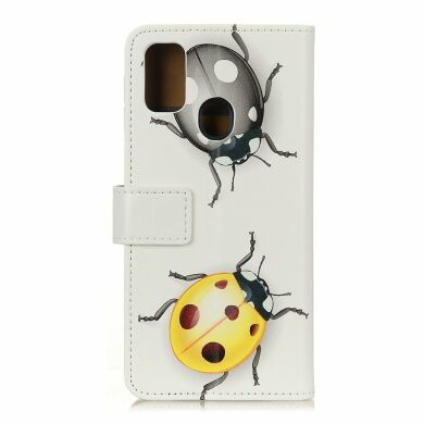 Чехол Deexe Life Style Wallet для Samsung Galaxy M31 (M315) - Ladybugs