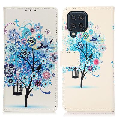 Чохол Deexe Life Style Wallet для Samsung Galaxy M32 (M325) - Blue Tree