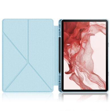Чехол Deexe Origami Case для Samsung Galaxy Tab S9 Plus (X810/816) - Sky Blue
