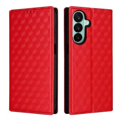 Чехол Deexe Rhombus Book для Samsung Galaxy A27 (A276) - Red