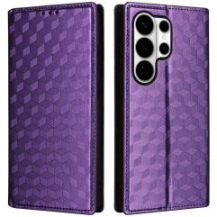 Чохол Deexe Rhombus Book для Samsung Galaxy S26 Ultra - Purple