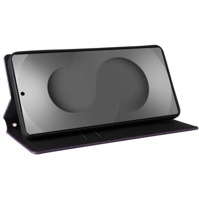 Чохол Deexe Rhombus Book для Samsung Galaxy S26 Ultra - Purple