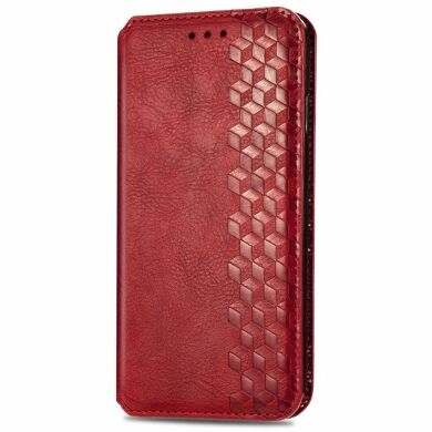 Чехол Deexe Rhombus Wallet для Samsung Galaxy A06 (A065) - Red