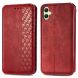 Чехол Deexe Rhombus Wallet для Samsung Galaxy A06 (A065) - Red. Фото 1 из 6