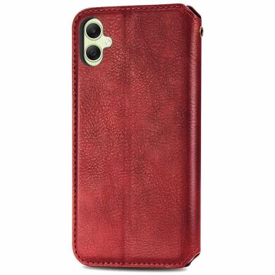 Чехол Deexe Rhombus Wallet для Samsung Galaxy A06 (A065) - Red