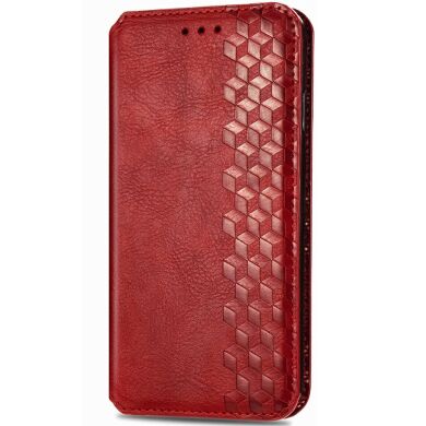 Чехол Deexe Rhombus Wallet для Samsung Galaxy A37 (A376) - Red