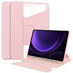 Чехол Deexe Rotary Case для Samsung Galaxy Tab S9 FE (X510/516) / Tab S10 FE (X520/526) - Pink