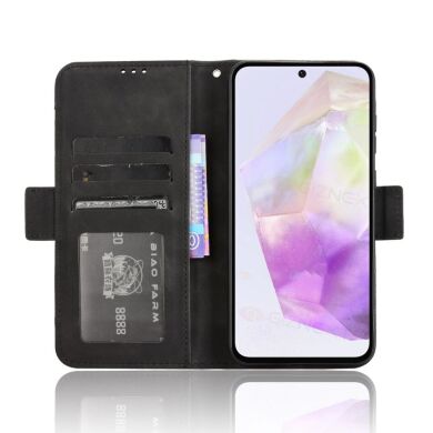 Чехол Deexe Wallet Stand для Samsung Galaxy A36 (A366) - Black