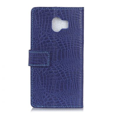 Чехол для Deexe Crocodile Style для Samsung Galaxy J4 2018 (J400) - Blue