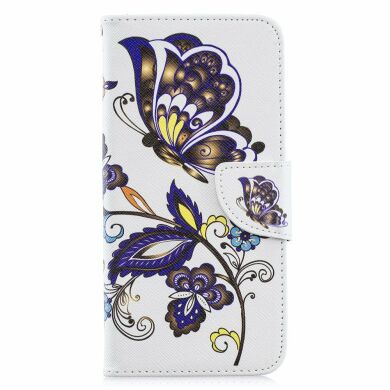 Чехол-книжка Deexe Color Wallet для Samsung Galaxy A30 (A305) / A20 (A205) - Butterfly Pattern