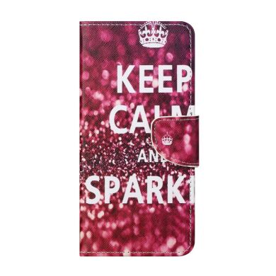 Чохол-книжка Deexe Color Wallet для Samsung Galaxy A32 (А325) - Keep Calm and Sparkle