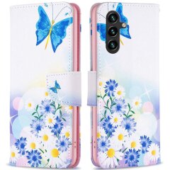 Чохол-книжка Deexe Color Wallet для Samsung Galaxy A56 (A566) - Butterfly and Flowers