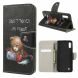 Чохол-книжка Deexe Color Wallet для Samsung Galaxy M10 (M105) - Angry Bear and Warning Words