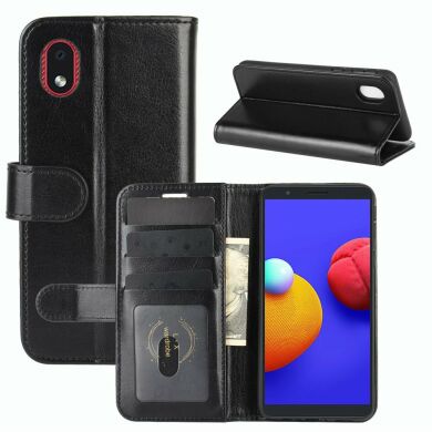 Чехол-книжка Deexe Wallet Style для Samsung Galaxy A01 Core (A013) - Black