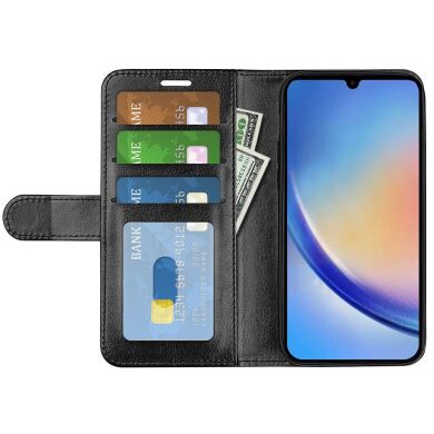 Чехол-книжка Deexe Wallet Style для Samsung Galaxy A34 (A346) - Black