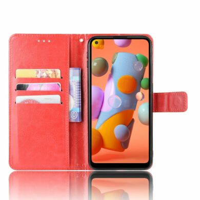 Чехол-книжка Deexe Wallet Style для Samsung Galaxy M11 (M115) - Red