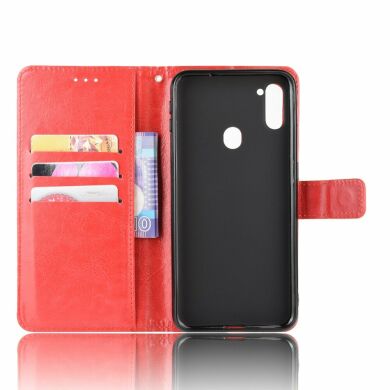 Чехол-книжка Deexe Wallet Style для Samsung Galaxy M11 (M115) - Red