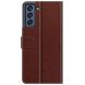 Чехол-книжка Deexe Wallet Style для Samsung Galaxy S21 FE (G990) - Brown. Фото 4 из 8