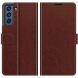 Чехол-книжка Deexe Wallet Style для Samsung Galaxy S21 FE (G990) - Brown. Фото 2 из 8