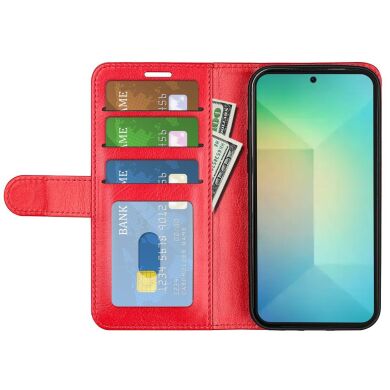 Чехол-книжка Deexe Wallet Style для Samsung Galaxy S25 (S931) - Red