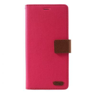 Чохол-книжка ROAR KOREA Cloth Texture для Samsung Galaxy A9 2018 (A920) - Rose