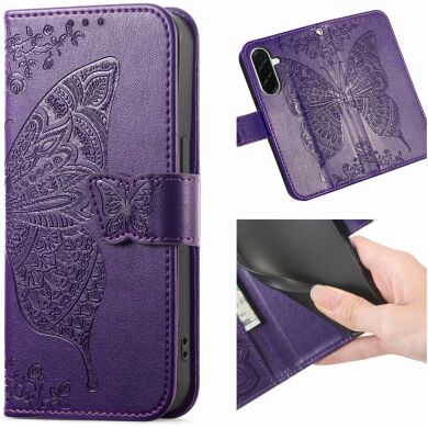 Чохол UniCase Butterfly Pattern для Samsung Galaxy A27 (A276) - Dark Purple
