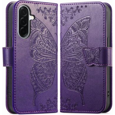 Чохол UniCase Butterfly Pattern для Samsung Galaxy A27 (A276) - Dark Purple